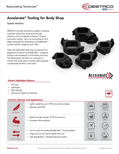 Accelerate Tooling for Body Shop Flyer