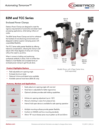 82M and TCC Series Power Clamps Flyers